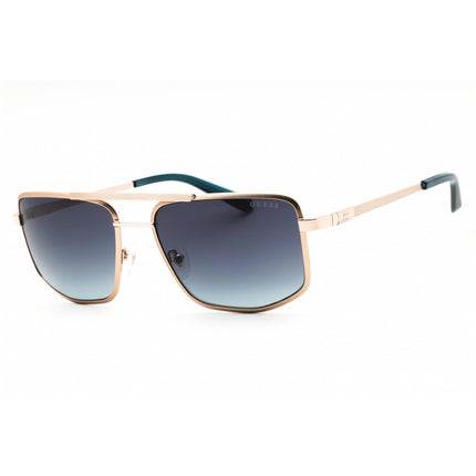 Guess Unisex Sunglasses - Gold Rectangular Full Rim Frame Gradient | GU00208 33W ,
