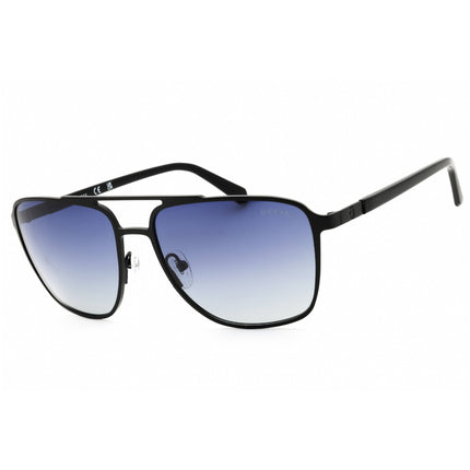 Guess Unisex Sunglasses - Matte Black Metal Rectangular Full Rim Frame | GU00210 02D ,
