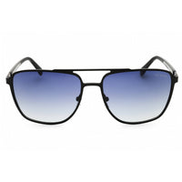 Guess Unisex Sunglasses - Matte Black Metal Rectangular Full Rim Frame | GU00210 02D ,