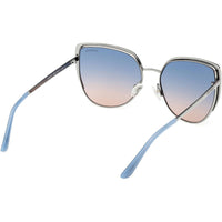 Guess Unisex Sunglasses - Shiny Light Nickeltin Metal Full Rim Frame | GU00217 10W ,