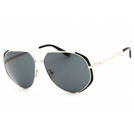Guess Unisex Sunglasses - Matte Black Metal Full Rim Aviator Frame | GU00219 02A ,
