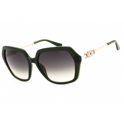 Guess Unisex Sunglasses - Shiny Dark Green Injected Propionate Frame | GU00267 96P ,