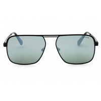 Guess Unisex Sunglasses - Matte Black Metal Rectangular Full Rim Frame | GU6939 02Q ,