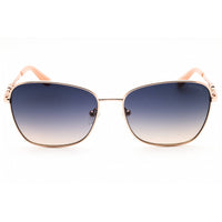 Guess Unisex Sunglasses - Shiny Rose Gold Metal Rectangular Frame | GU7884 28W ,