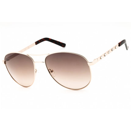 Guess Factory Unisex Sunglasses - Gold Metal Full Rim Frame Gradient | GF0408 32F ,