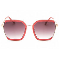 Guess Factory Unisex Sunglasses - Shiny Bordeaux Metal Full Rim Frame | GF0418 69T ,