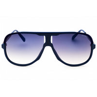 Guess Outlet Unisex Sunglasses - Shiny Blue Plastic Full Rim Frame | GO00060 90C ,