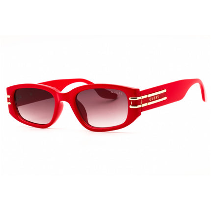 Guess Outlet Unisex Sunglasses - Shiny Red Plastic Full Rim Frame | GO00071 66F ,