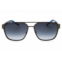 HUGO Unisex Sunglasses - Grey/Black Metal Rectangular Frame | HG 1298/S 0D51 9O ,