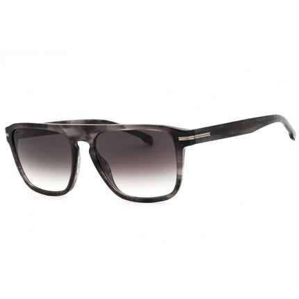 Hugo Boss Unisex Sunglasses - Grey Horn Plastic Full Rim Frame | BOSS 1599/S 02W8 9K ,
