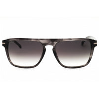 Hugo Boss Unisex Sunglasses - Grey Horn Plastic Full Rim Frame | BOSS 1599/S 02W8 9K ,