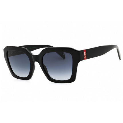 Levi's Unisex Sunglasses - Black Plastic Rectangular Frame | LV 1027/S 0807 9O ,
