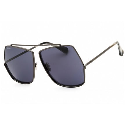 Max Mara Unisex Sunglasses - Gunmetal Metal Full Rim Oversized Frame | MM0006 32N ,