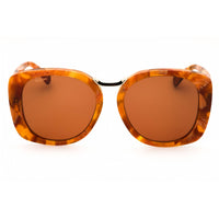 Max Mara Unisex Sunglasses - Havana Acetate Full Rim Oversized Frame | MM0092 56E ,
