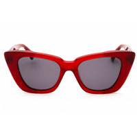 Max Mara Unisex Sunglasses - Shiny Red Acetate Full Rim Cat Eye Frame | MM0099 66A ,