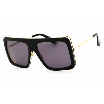 Max Mara Unisex Sunglasses - Shiny Black Acetate Rectangular Frame | MM0119 01A ,