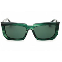Max Mara Unisex Sunglasses - Dark Green Acetate Rectangular Frame | MM0126 98N ,
