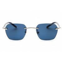 Mont Blanc Unisex Sunglasses - Silver Metal Rectangular Rimless Frame | MB0270S 003 ,