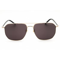 Mont Blanc Unisex Sunglasses - Gold Metal Rectangular Full Rim Frame | MB0367SA 001 ,
