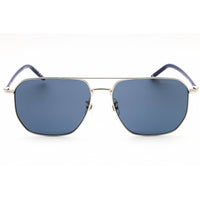 Mont Blanc Unisex Sunglasses - Silver Metal Rectangular Full Rim Frame | MB0367SA 004 ,