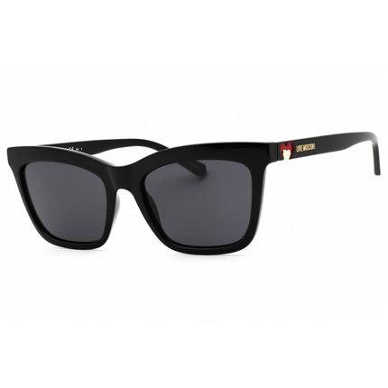 Moschino Love Unisex Sunglasses - Black Cat Eye Full Rim Frame | MOL057/S 0807 IR ,