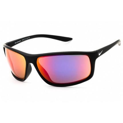Nike Unisex Sunglasses - Matte Black/Grey Rectangular Full Rim Frame | EV1113 016 ,