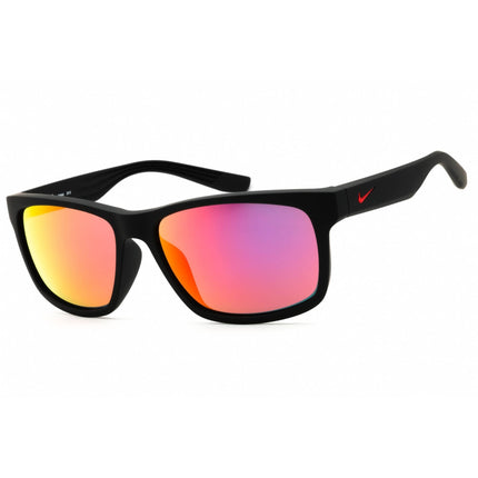 Nike Unisex Sunglasses - Matte Black Rectangular Full Rim Frame | CRUISER FQ4677 016 ,