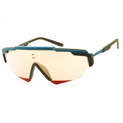Nike Unisex Sunglasses - Matte Medium Olive Shield Frame | MARQUEE EDGE M FN0300 390 ,