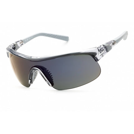 Nike Unisex Sunglasses - Shiny Wolf Grey Shield Half Rim Frame | SHOW X1 DX6520 065 ,