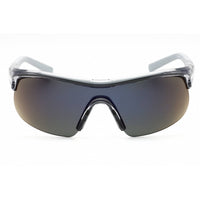 Nike Unisex Sunglasses - Shiny Wolf Grey Shield Half Rim Frame | SHOW X1 DX6520 065 ,