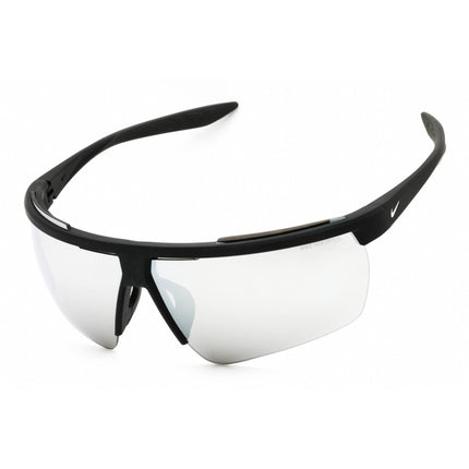Nike Unisex Sunglasses - Matte Black/White Half Rim Frame | WINDSHIELD 20 CW1287 010 ,