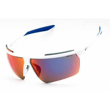 Nike Unisex Sunglasses - White/Game Royal Half Rim Frame | WINDSHIELD 20 CW1287 102 ,