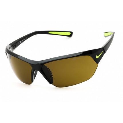 Nike Unisex Sunglasses - Black/Volt Sport Wraparound Frame | SKYLON ACE MI EV0525 077 ,