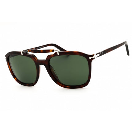 Persol Unisex Sunglasses - Havana Acetate Rectangular Full Rim Frame | 0PO0203S 24/31 ,