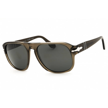 Persol Unisex Sunglasses - Smoke Acetate Oval Shape Full Rim Frame | 0PO3310 110348 ,
