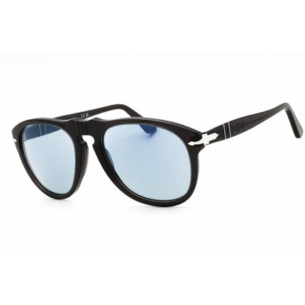 Persol Unisex Sunglasses - Striped Brown Acetate Oval Full Rim Frame | PO0649 119656 ,