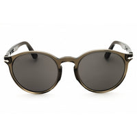 Persol Unisex Sunglasses - Transparent Mole Grey Plastic Round Frame | PO3171S 1103B1 ,