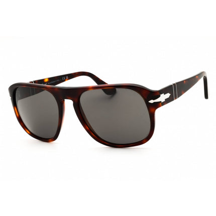 Persol Unisex Sunglasses - Havana Acetate Rectangular Full Rim Frame | PO3310S 24/B1 ,