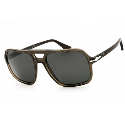 Persol Unisex Sunglasses - Smoke Acetate Rectangular Full Rim Frame | PO3328S 110348 ,