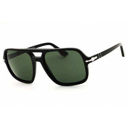 Persol Unisex Sunglasses - Black Acetate Rectangular Full Rim Frame | PO3328S 95/31 ,