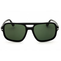 Persol Unisex Sunglasses - Black Acetate Rectangular Full Rim Frame | PO3328S 95/31 ,