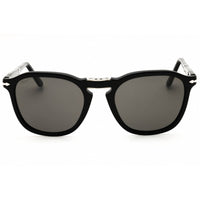 Persol Unisex Sunglasses - Black Acetate Round Shape Full Rim Frame | PO3345S 95/B1 ,
