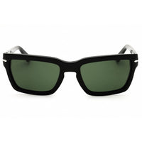 Persol Unisex Sunglasses - Black Acetate Rectangular Full Rim Frame | PO3363S 95/31 ,