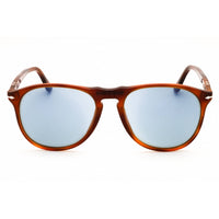 Persol Unisex Sunglasses - Havana Acetate Oval Shape Full Rim Frame | PO9649S 96/56 ,