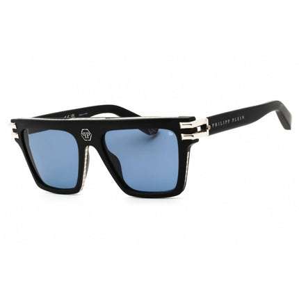 Philipp Plein Unisex Sunglasses - Matte Black Acetate Full Rim Frame | SPP108V 0703 ,