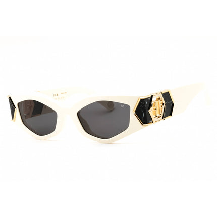 Philipp Plein Unisex Sunglasses - Shiny Beige Acetate Full Rim Frame | SPP136M 5206K6 ,