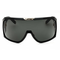 Philipp Plein Unisex Sunglasses - Total Shiny Black Shield Shape Frame | SPP154 0Z42 ,