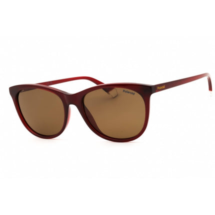 Polaroid Core Unisex Sunglasses - Burgundy Rectangular Frame | PLD 4161/S 0LHF SP ,