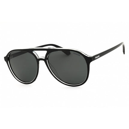 Polaroid Core Unisex Sunglasses - Black Crystal Aviator Frame | PLD 4162/S 07C5 M9 ,
