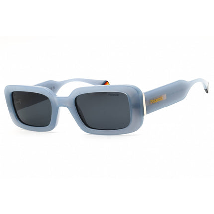 Polaroid Core Unisex Sunglasses - Azure Plastic Full Rim Frame | PLD 6208/S/X 0MVU C3 ,